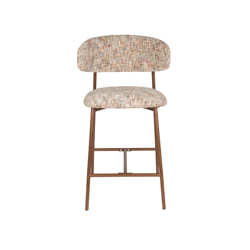 Housecraft Living Claes Barkrukken rugleuning 65 cm Multi - Set van 2