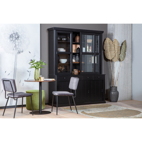 WOOOD winkelkast Lagos - Grenen - Zwart - 214x166x48 - vtwonen shop