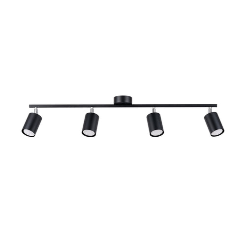 Sollux Lighting Plafondlamp LEMMI 4L zwart - 100x24x20cm