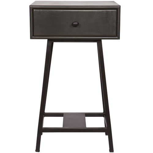 BePureHome sidetable Skybox- Hout/Metaal - Zwart - 70x45x30 - vtwonen shop