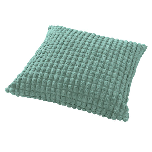 ROME - sierkussen 45x45 cm - effen kleur - 3D-structuur - Jadeite - lichtgroen