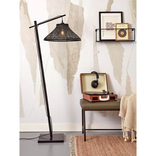 GOOD&MOJO vloerlamp Tahiti - zwart - Ø45cm - vtwonen shop