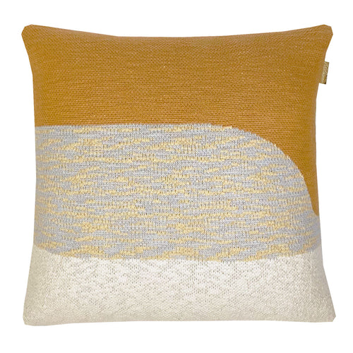 Malagoon kussen Sunset - okergeel - 50x50cm 100% organisch katoen