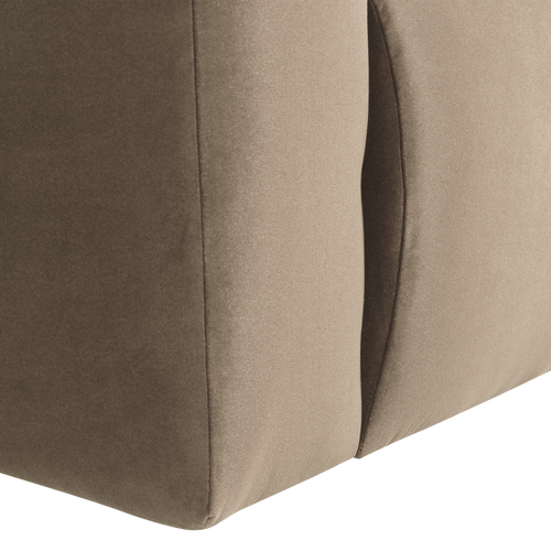 WOOOD 1-zits bank arm links Mojo Base - Velvet - Khaki - 74x105x97