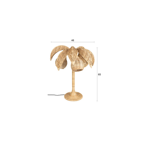 Dutchbone Palmtree Tafellamp Bruin