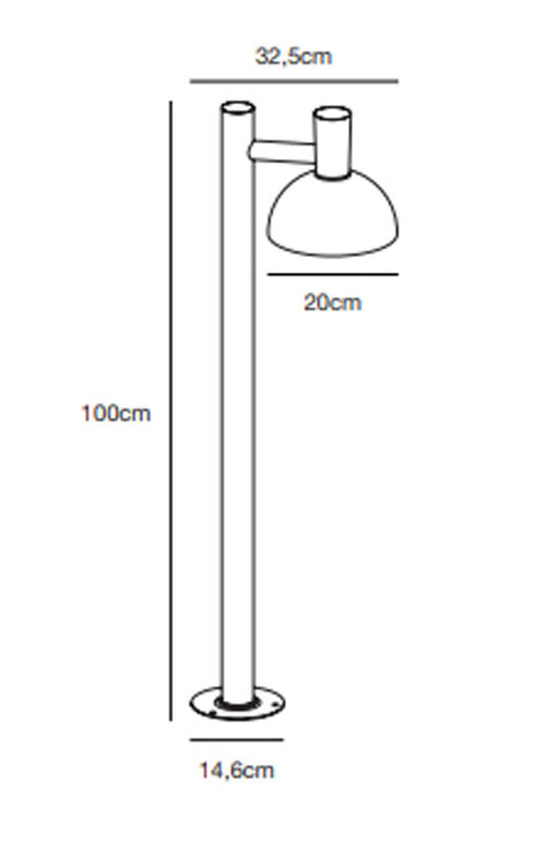 Nordlux Arki Lantaarn Buiten - E27 - IP54 - Zwart