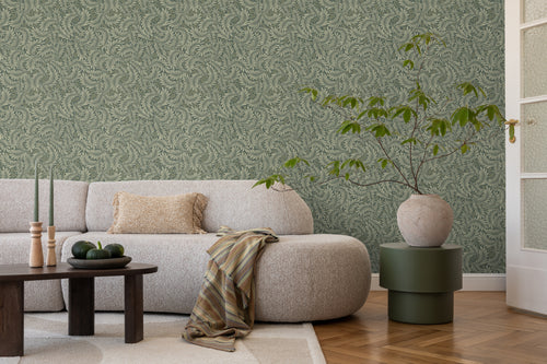 ESTAhome behang bladeren donkergroen - 50 x 900 cm - 131143 - vtwonen shop