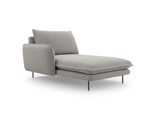 Cosmopolitan Design linker meridiaan Vienna structurele stof, lichtgrijs - 170x110x95cm