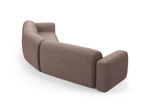 Cosmopolitan Design Symmetrische modulaire hoekbank Strino 3-zits, structurele stof cappuccino - 210x344x78cm