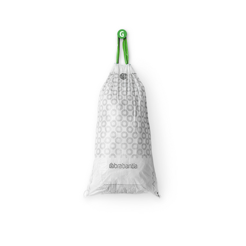 Brabantia PerfectFit afvalzak, code G, 23-30 liter, 120 stuks, set van 6 rollen - White