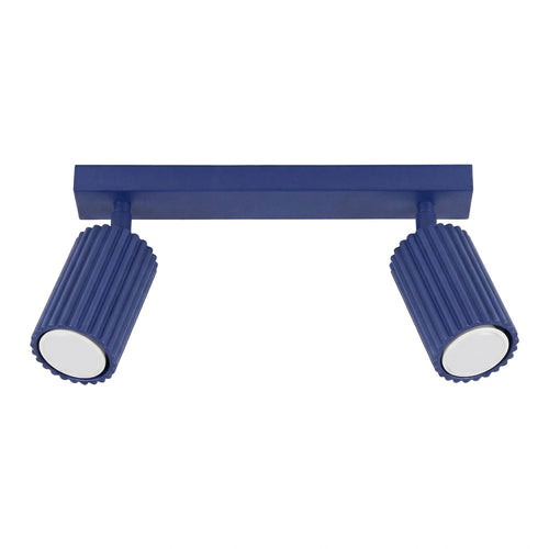 Sollux Lighting Plafondlamp KARBON 2 ultramarijn - 30x6,5x16,5cm