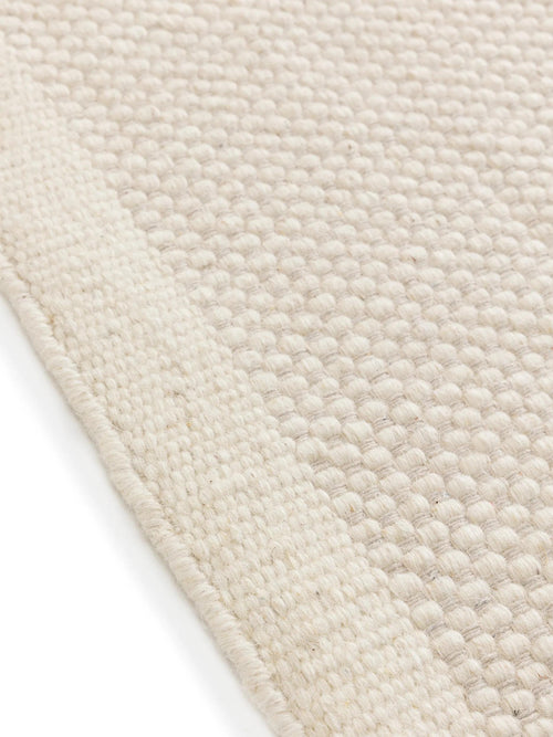 benuta wollen vloerkleed Rocco - wit - 200x200 cm