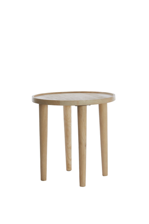 Light & Living bijzettafel QIANO - Ø45x45cm - bruin - vtwonen shop