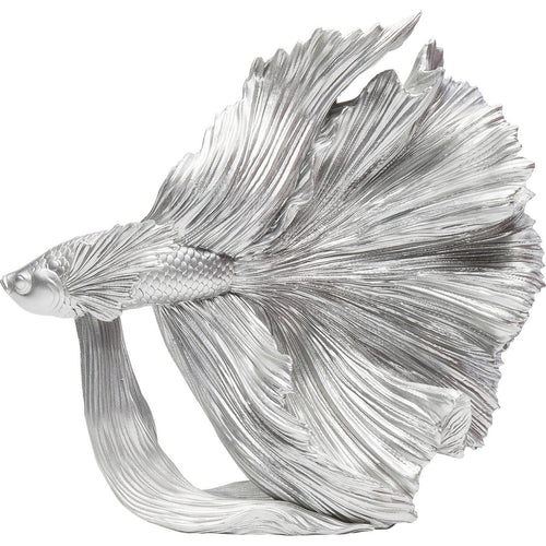 Kare Design Woonaccessoires betta vissen 34cm zilver