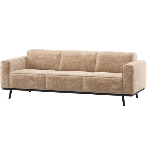 WOOOD 3-zits bank 230 cm Statement - Chenille - Velvet Perzik Roze - vtwonen shop