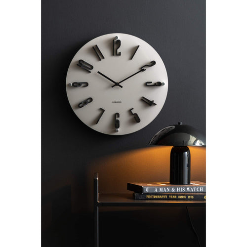Karlsson wandklok Esencia Elevated - grijs - Ø40cm