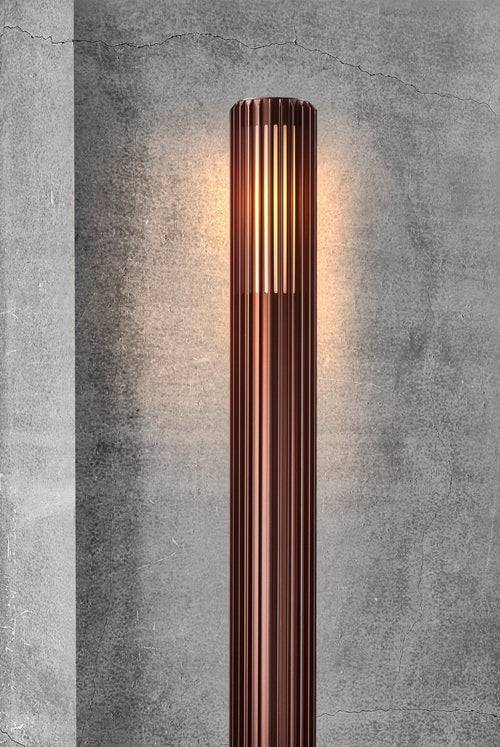 Nordlux buitenlamp Aludra - 1 lichts - 12.4  x 95   cm - bruin metallic