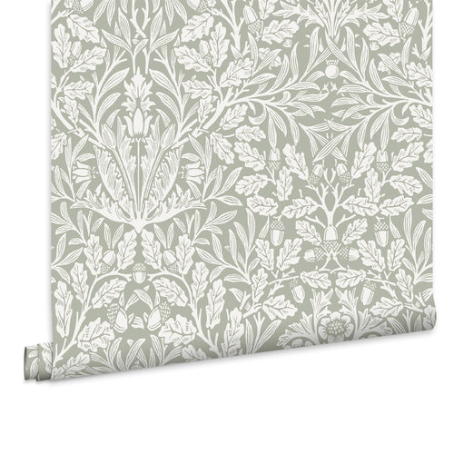 William Morris at Home Vliesbehang - Acorn Sage