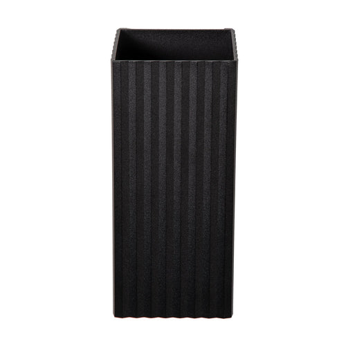 Atmooz wandlamp Ribble rechthoek - zwart - Ø 8 x H 18 cm - GU10