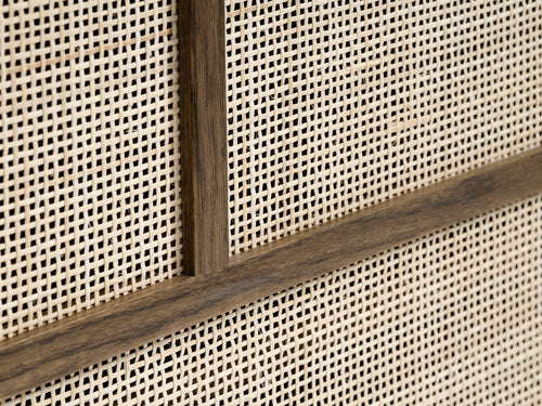 Rebellenclub Dressoir Yass - Smoked Eiken met Rattan - vtwonen shop