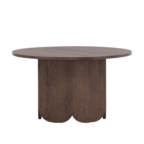 Nest living Naftali Houten Salontafel Donkerbruin - Ø 80 cm