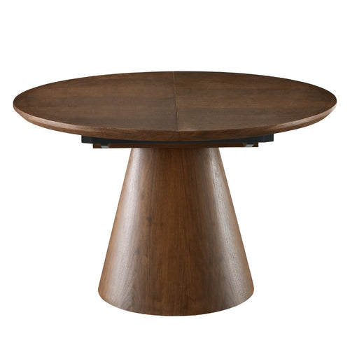 Giga Meubel Eettafel Sivan - Walnoot - Uitschuifbaar - Ø120/160cm - vtwonen shop