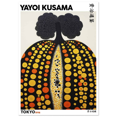 Artfulprints  Yayoi Kusama - Tokyo pumpkin 1998   poster A4 21x29.7 cm