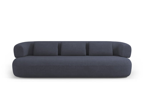 Micadoni Bank Jenny 4-zits, boucle, donkerblauw - 90x226x73cm