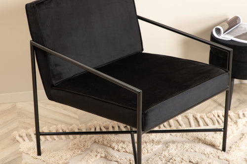 Rebellenclub Fauteuil Estiva - Zwart Fluweel - vtwonen shop