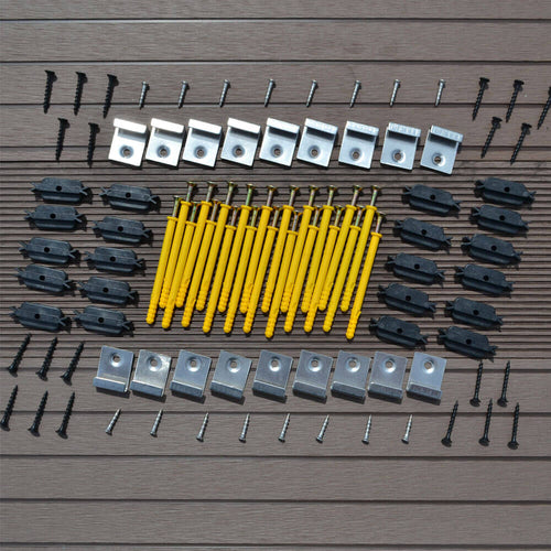 Home Deluxe - WPC terrasplanken complete set (incl. onderstructuur) SAMANA | kleur: donkerbruin, afmeting: 10 m²