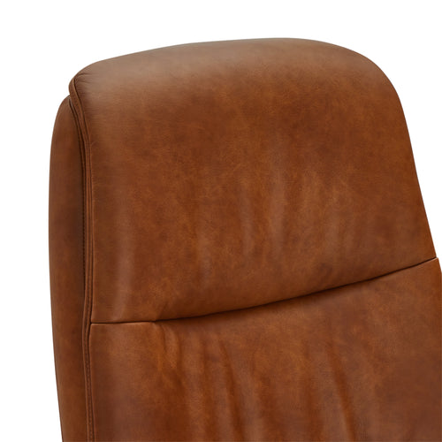 Furnhouse relaxfauteuil Delta - Cognacbruin - Draaibaar - 79x90x114