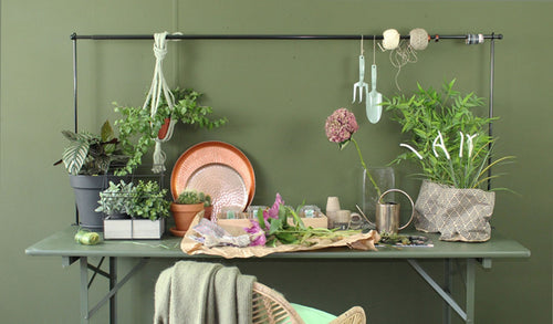 MaximaVida inklapbare biertafel Berlijn 200 x 70 cm olijfgroen - FSC hout