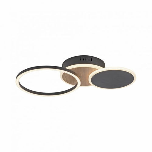 Paul Neuhaus plafondlamp Baikal - 3 lichts - 43  x 8.2   cm - zwart