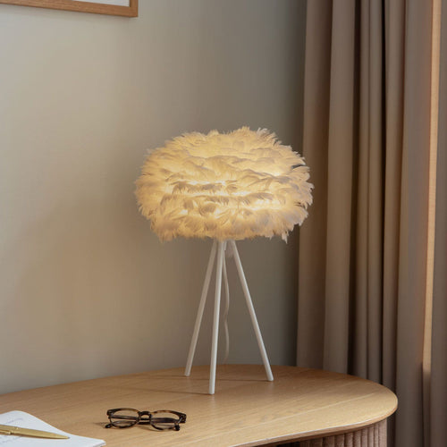 Umage Eos Micro tafellamp white - met tripod wit - Ø 22 cm - vtwonen shop