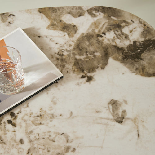 Signature - ALESSANDRA Tafel - Bruin - 45x90x90 cm