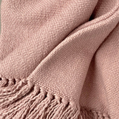 Malagoon plaid - poeder roze - 127x152cm 100% katoen