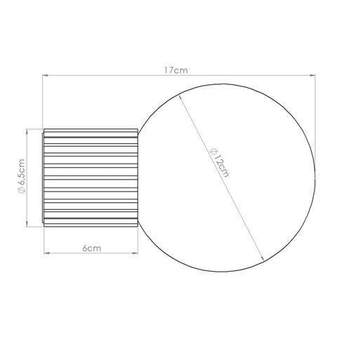 Sollux Lighting Wandlamp HALO salie IP44 - 12x17x12cm