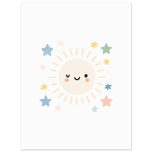 Artfulprints  Pastel sunshine   poster 30x40 cm - vtwonen shop