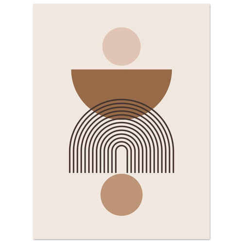 Artfulprints  Boho – Harmony shapes   Poster 30x40 cm