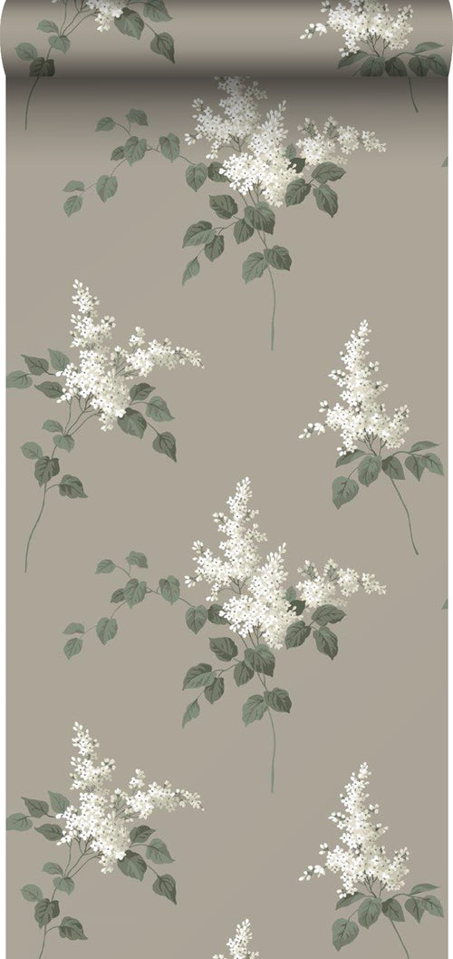 Borastapeter behang bloemen bruin - 53 cm x 10.05 m - 660377 - vtwonen shop
