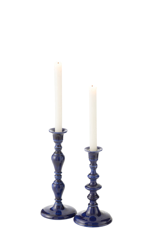 J-Line kaarshouder Pag - aluminium - blauw - vtwonen shop