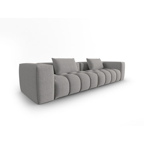 Cosmopolitan Design - Modulaire bank Verona 5-zits, structurele stof warm grijs - 85x290x70cm