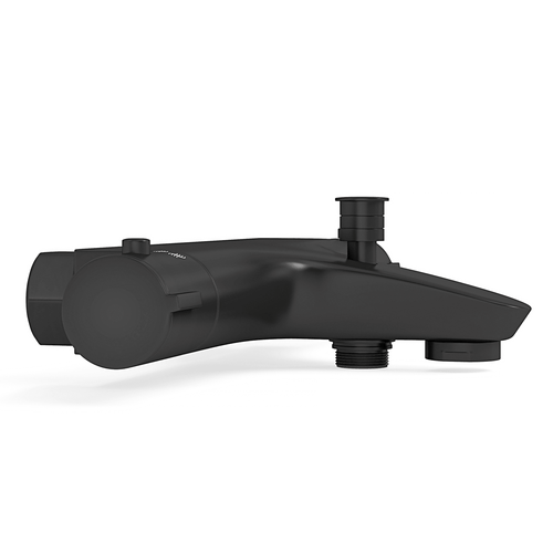 LOMAZOO thermostatische badkraan - mat zwart - 15 cm