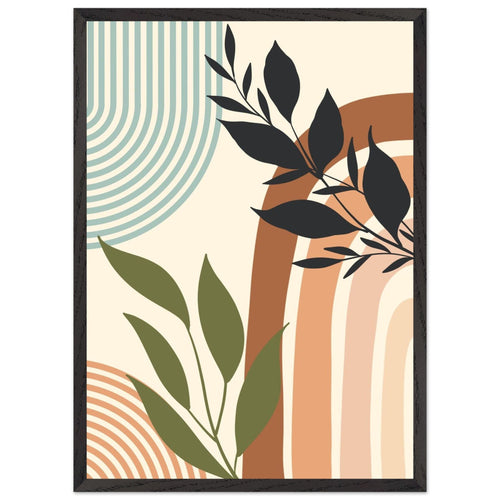 Artfulprints Poster met Lijst Boho – Natural tones   - 50x70 cm - Meerkleurig