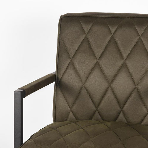 LABEL51 Fauteuil Denmark - Groen Microfiber - Zithoogte 41cm