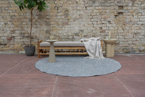 Eva Interior Buitenkleed Dahl Rond - Grijs - Dubbelzijdig - 240 x 240 cm - vtwonen shop