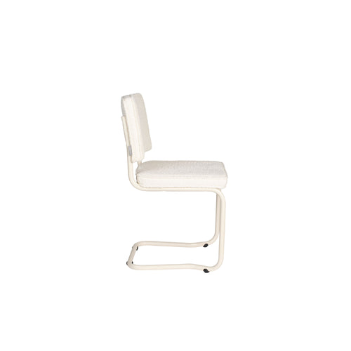 Zuiver Ridge Kink Eetkamerstoelen Soft Off White - Set van 2 - vtwonen shop