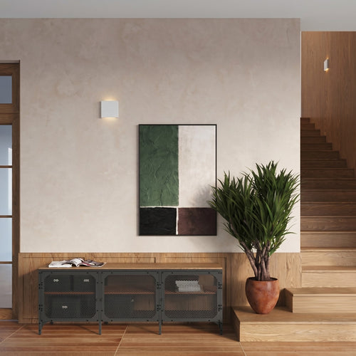 Sollux Lighting Wandlamp VANTA wit - 15x2,4x15cm