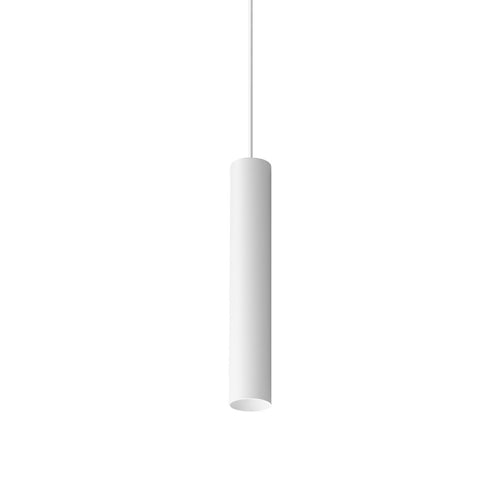 Ideal Lux LOOK 25 cm superslanke hanglamp voor aan het plafond, wit, 1x GU10 fitting