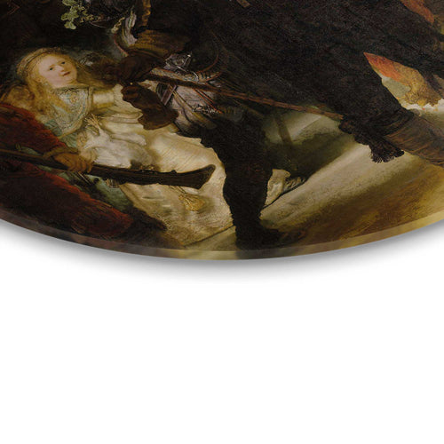 Reinders glasschilderij Rembrandt - Nachtwacht - Ø 70cm